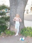 Gorgeous Tgirl posing outdoors & exposing her boobs in public